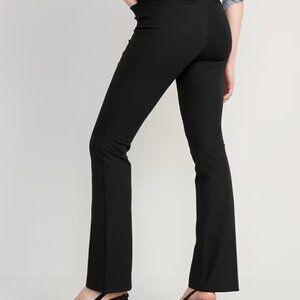 High-Waisted Pixie Flare Pants- Black size 14